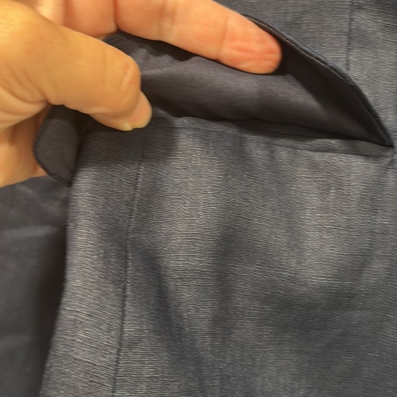 Quince Navy 100% European Linen Structured Blazer size XS - Picture 6 of 11